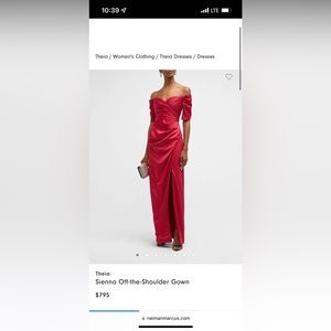 Red gown floor length